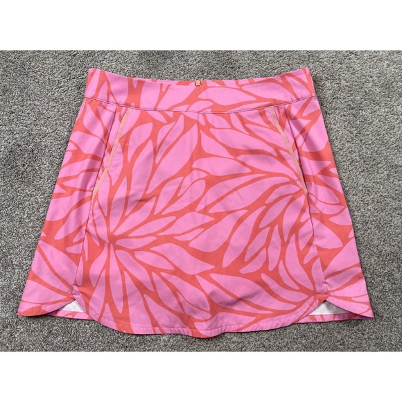 Vineyard Vines Pants - Vineyard Vines Skort Womens 8 Skirt Pink Orange Floral Golf Athletic Tropical